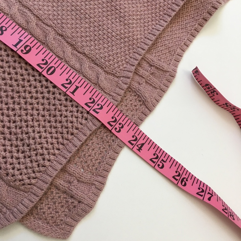 American Eagle Cable Knit Pink Ombré Sweater M - Picture 13 of 13